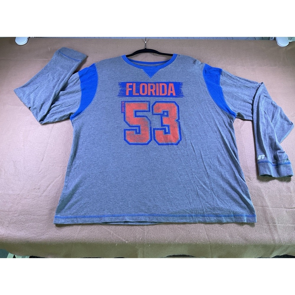 Russell Athletic Long Sleeve Shirt Men's XXL Cotton Blend